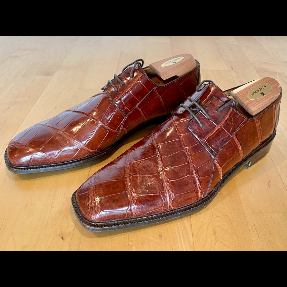 Men’s Fennix Italian Alligator Skin dress shoes